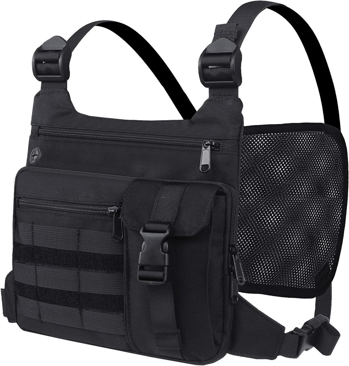 Borst Vest Bag: Tactische Lichtgewicht Pack Waterbestendig Telefoon Houder Rugzak Outdoor Sport Tassen voor Mannen en Vrouwen met Pocket Extra Opslag