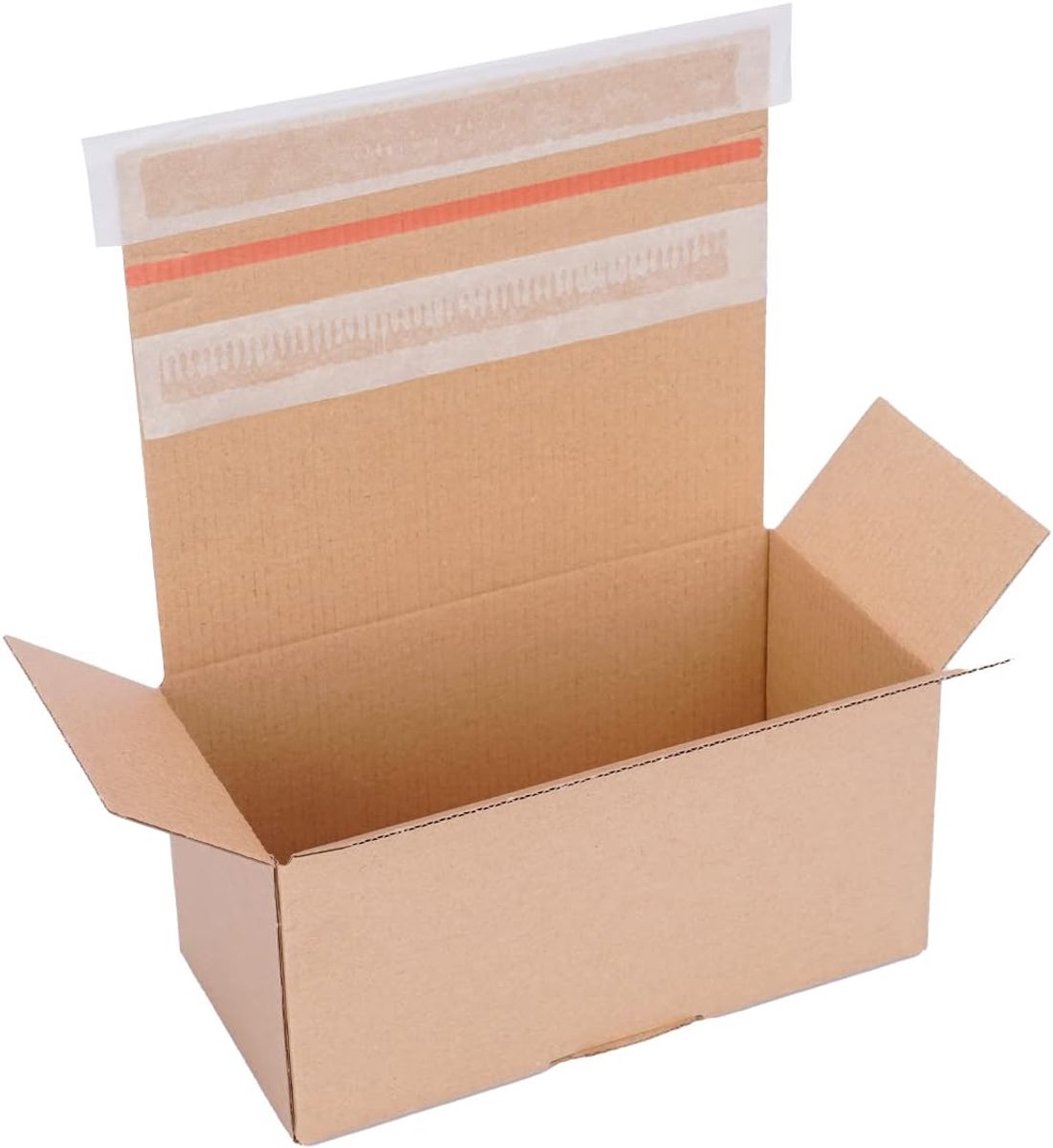 Verpacking Automatische doos 195 x 95 x 90 mm VP 20 Bruin [Maat en aantal vrij te kiezen] Verzenddozen met zelfklevende klep 60 stuks