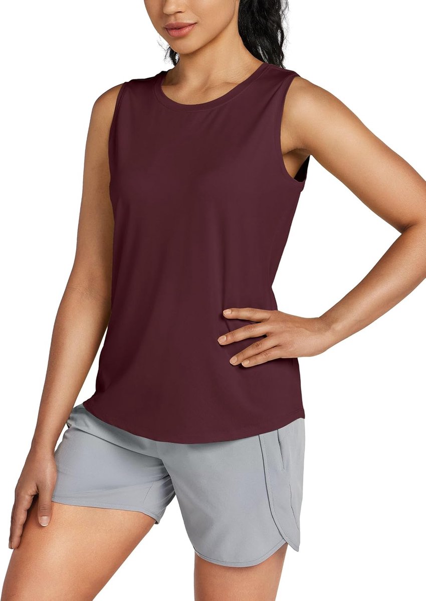 Tanktop voor dames, sporttop, zomer, bovenstuk, racerback, mouwloos, yoga-shirt, hardloopshirt, sneldrogend, sweatshirt, sport, losse top