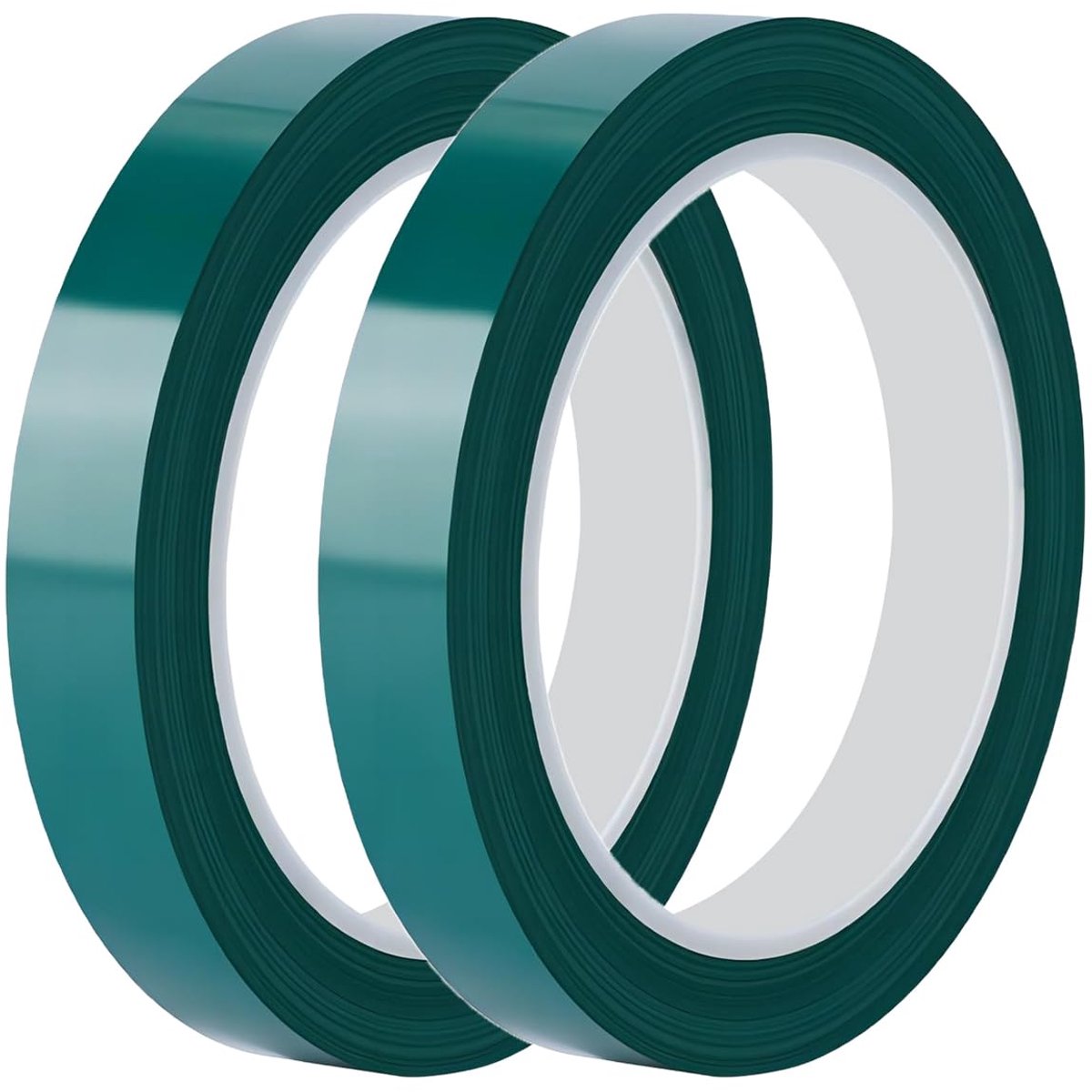 Isolatietape, 15 mm x 66 m Positioneringstape Mylar Tape, Zelfklevend Tape voor Whiteboard, Etiket, Decoratie, Groen