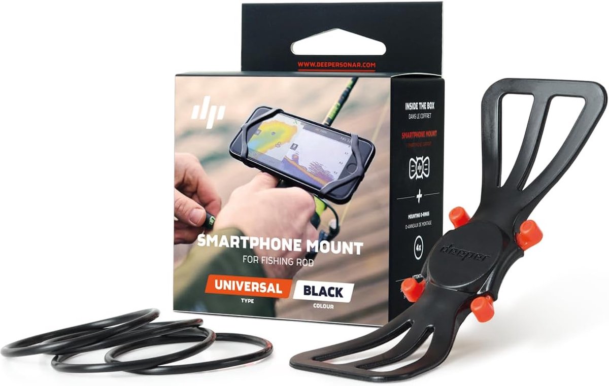 Smartphonehouder voor hengel - duurzame bevestiging - eenvoudig in gebruik - helder datadisplay - SnelShoppen