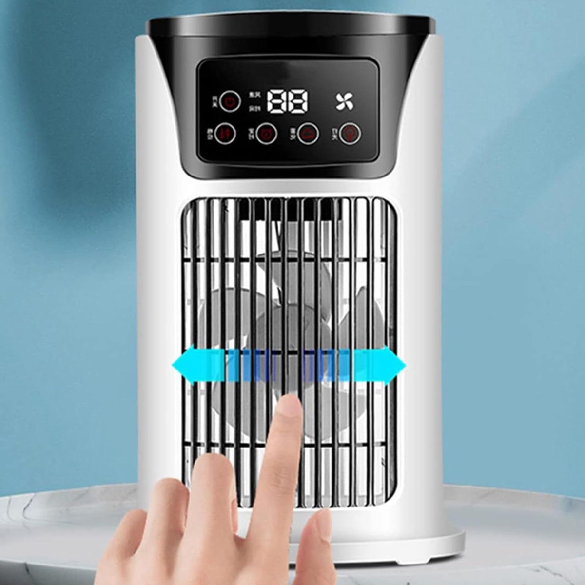 Draagbare Luchtkoeler - Persoonlijke Airco Mini Ventilator - Persoonlijke Koeling - Met Mist Functie
