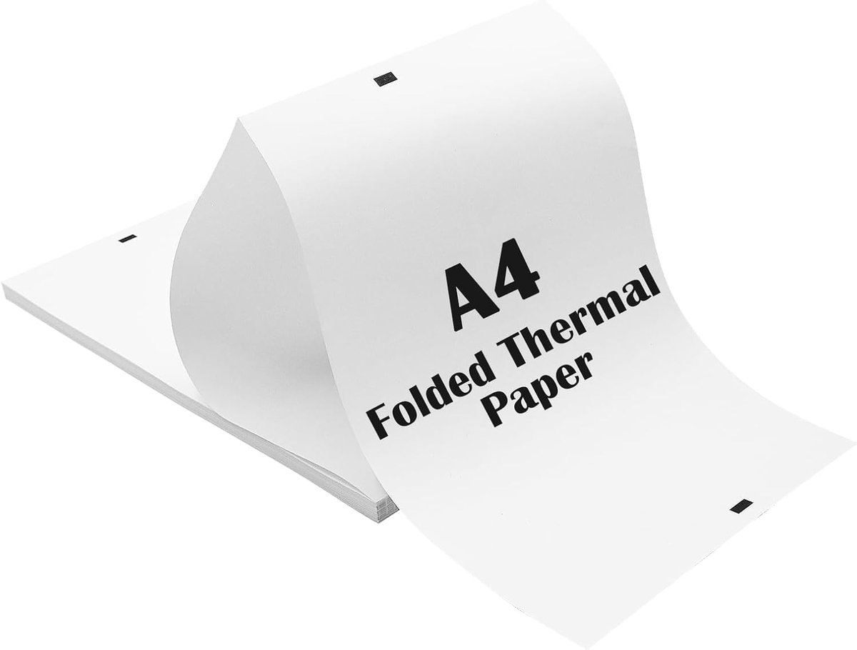 Thermisch papier A4 - 100 vellen - wit - snel drogend voor documenten - ShopVlot