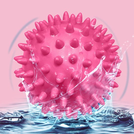 Egelbal massagebal, set van 2, 7 cm verschillende hardheidsgraden, noppenbal, bal met noppen, voor rug, benen, voeten en handen spiermassage — afbeelding 3