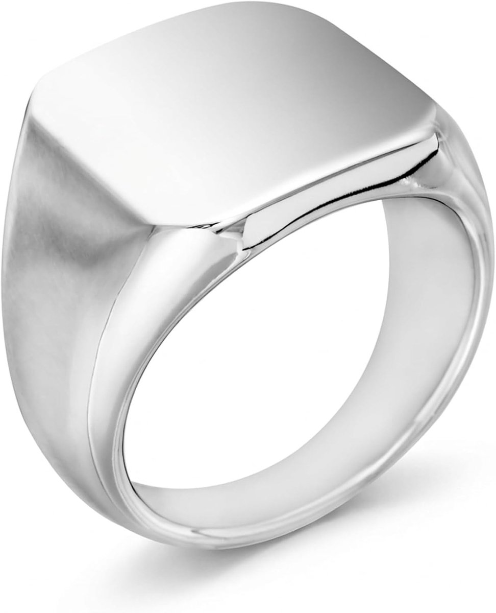 Meditoys · Ring van roestvrij staal voor heren · Sigelring · Breedte: 12,0 mm