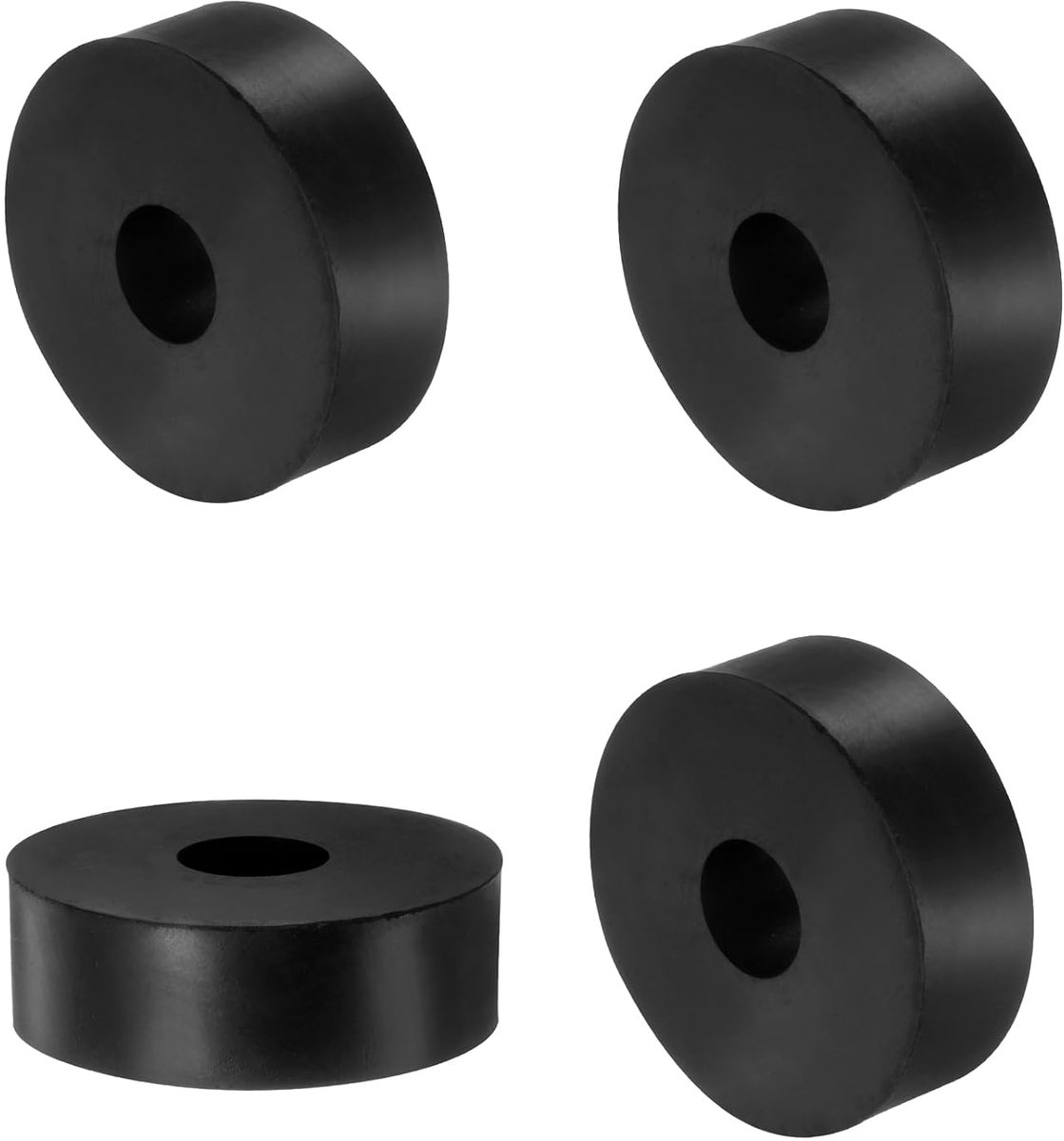 8 stuks rubberen afstandhouders 40 mm OD 12 mm ID 10 mm hoogte ronde trillingsdempers dikke rubberen schijven voor thuis- en auto-accessoires