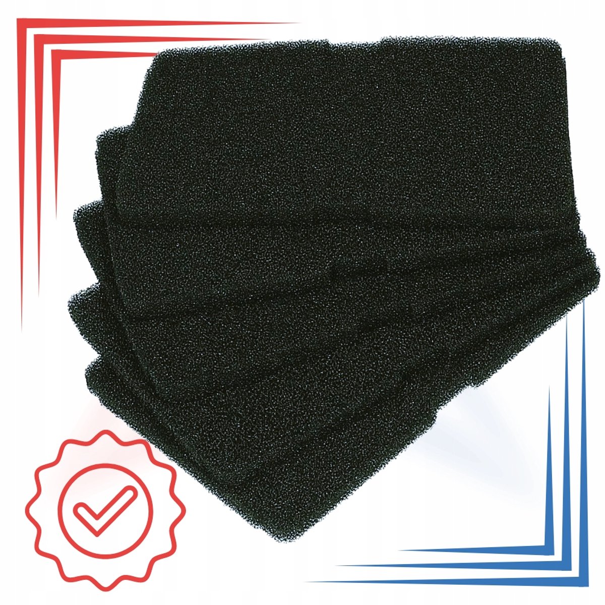 AreoSe - Wasbare drogerfilters voor Beko en Grundig - 2964840200 - 240 x 155 mm - 5 stuks