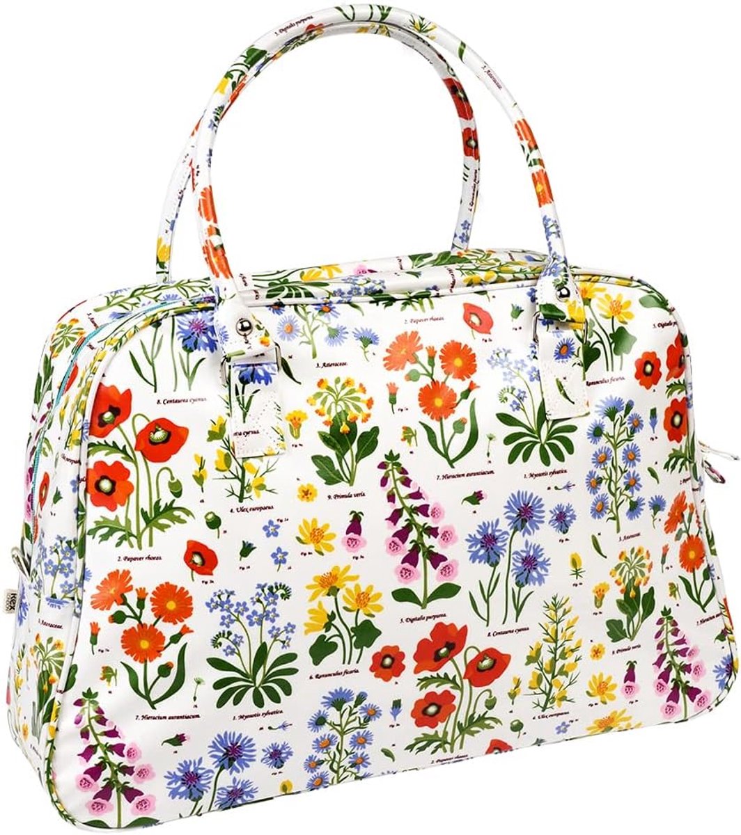 Weekendtas 48 cm - Wild Flowers - waterdicht - ideaal voor een kort uitje - SnelShoppen