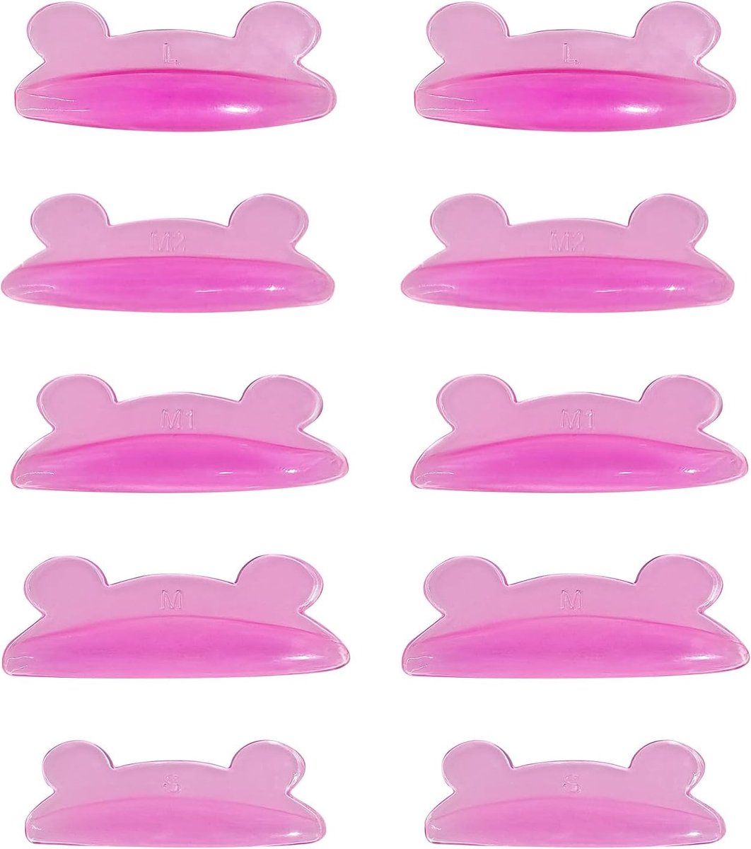 Lift Pads, Super Sticky Shields, Upgraded Wimper Tool, Geen Lijm Nodig, Geschikt voor Salon Wimper Perm (Rose)