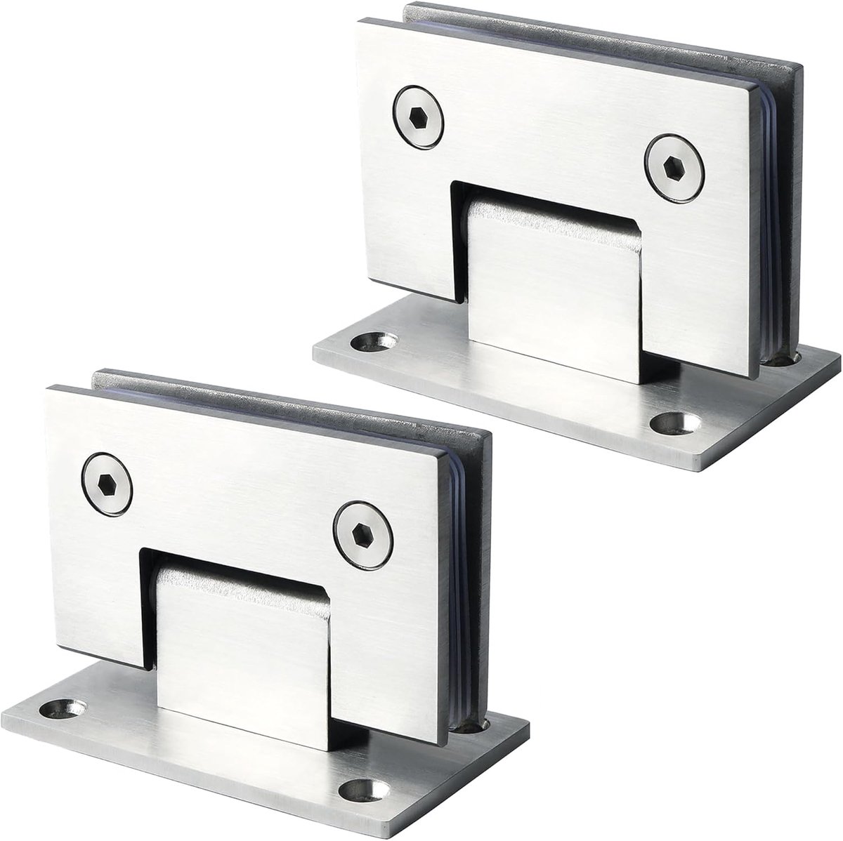 Glasdeur scharnier 180° - RVS 304 - 8-12 mm dik glas - Duurzaam en weerbestendig - ShopVlot