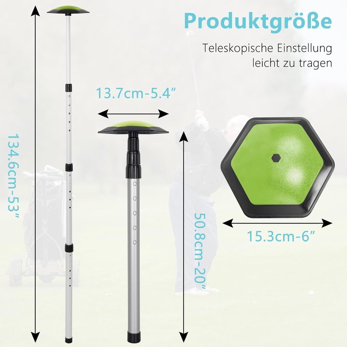 Golf travel bag support bar - aluminium golf club bescherming - hoogte instelbaar - ideale reisoplossing - ShopVlot