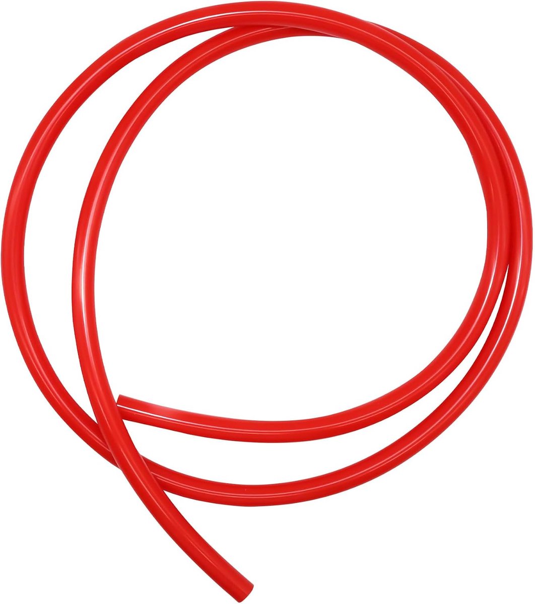Vacuümslang 8 mm binnendiameter 14 mm buitendiameter 3 mm wanddikte 1,5 meter (4,9 voet), siliconen vacuümslang voor motor (rood)