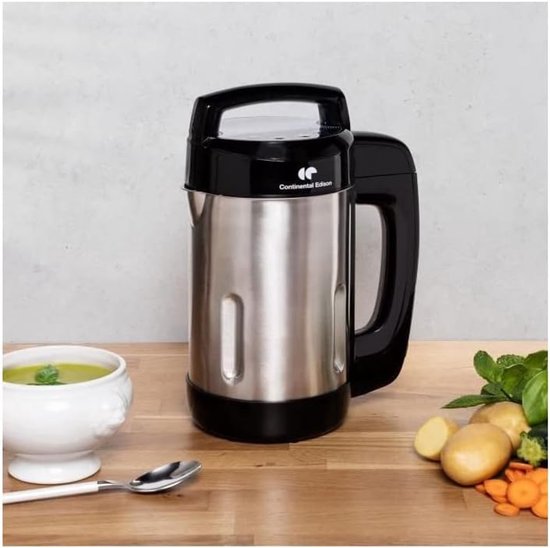 Verwarmingsmixer - Keukenmachine - Maaltijden Bereiden - Roestvrijstalen Kan - 12 Liter - Zwart — afbeelding 2