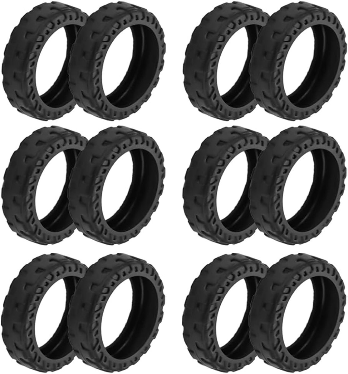 12 stuks bagagewielhoezen, duurzame anti-stof slijtvaste anti-slip kraslawaaivermindering voor vervangende accessoires, kofferwielen, reishandbagage, bureaustoel (zwart)