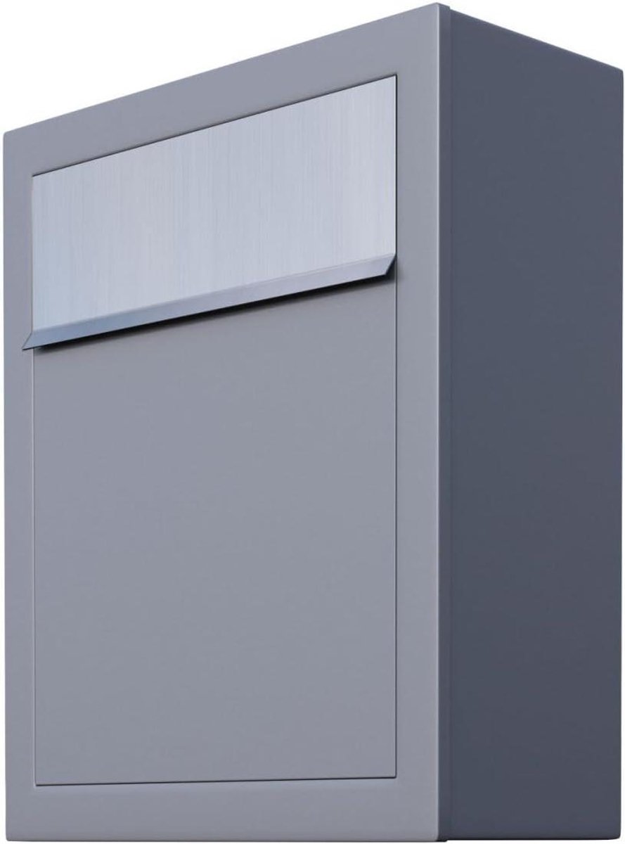 Wandbrievenbus - Postkast - Post Ontvangen - Modern Design - 35x42x15.5 cm - Grijs Metallic