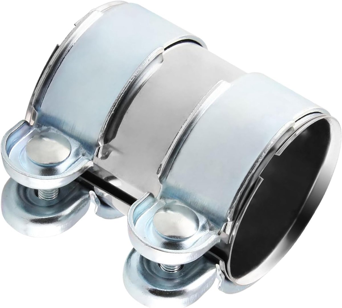 Klemmen voor uitlaatbuizen, stille klemklem voor uitlaat auto van roestvrij staal, aansluiting voor uitlaatpijp (60 mm x 95 mm)