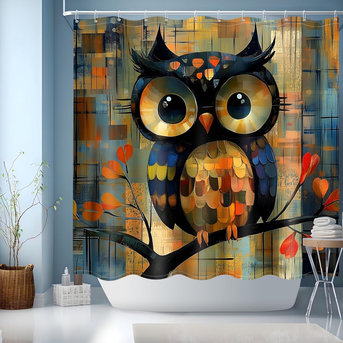 Badkamer douchegordijn, wasbaar douchegordijn, verzwaard douchegordijn, waterdicht, stoffen douchegordijn voor natte kamer badkamer bad, douchegordijn 180 cm druppel (180 x 180 cm)
