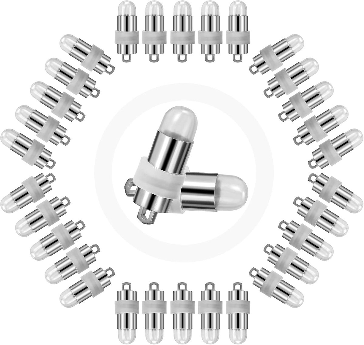 Led-ballonverlichting, 30 stuks mini-led-lantaarnverlichting, batterij-aangedreven miniatuur led-verlichting voor papieren lantaarn, ballonnen, doe-het-zelf modellen in Halloween, Kerstmis,