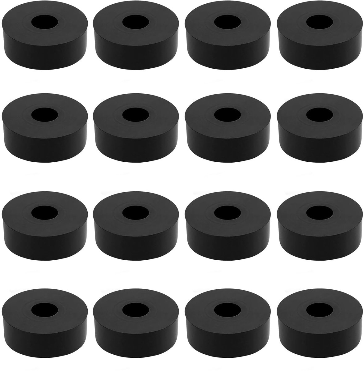 16 stuks rubberen afdichtingen, afstandshulzen, kunststof, M10, 35 mm, buitendiameter 10 mm, binnendiameter 10 mm, dikte kunststof, afstandshulzen, kunststof voor huishouden, auto, container