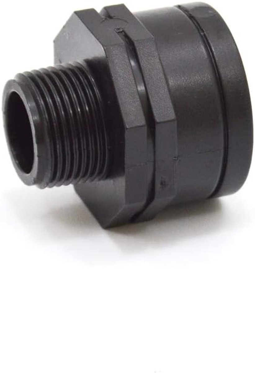720314 reductie H-M 1" x 1/2" zwart
