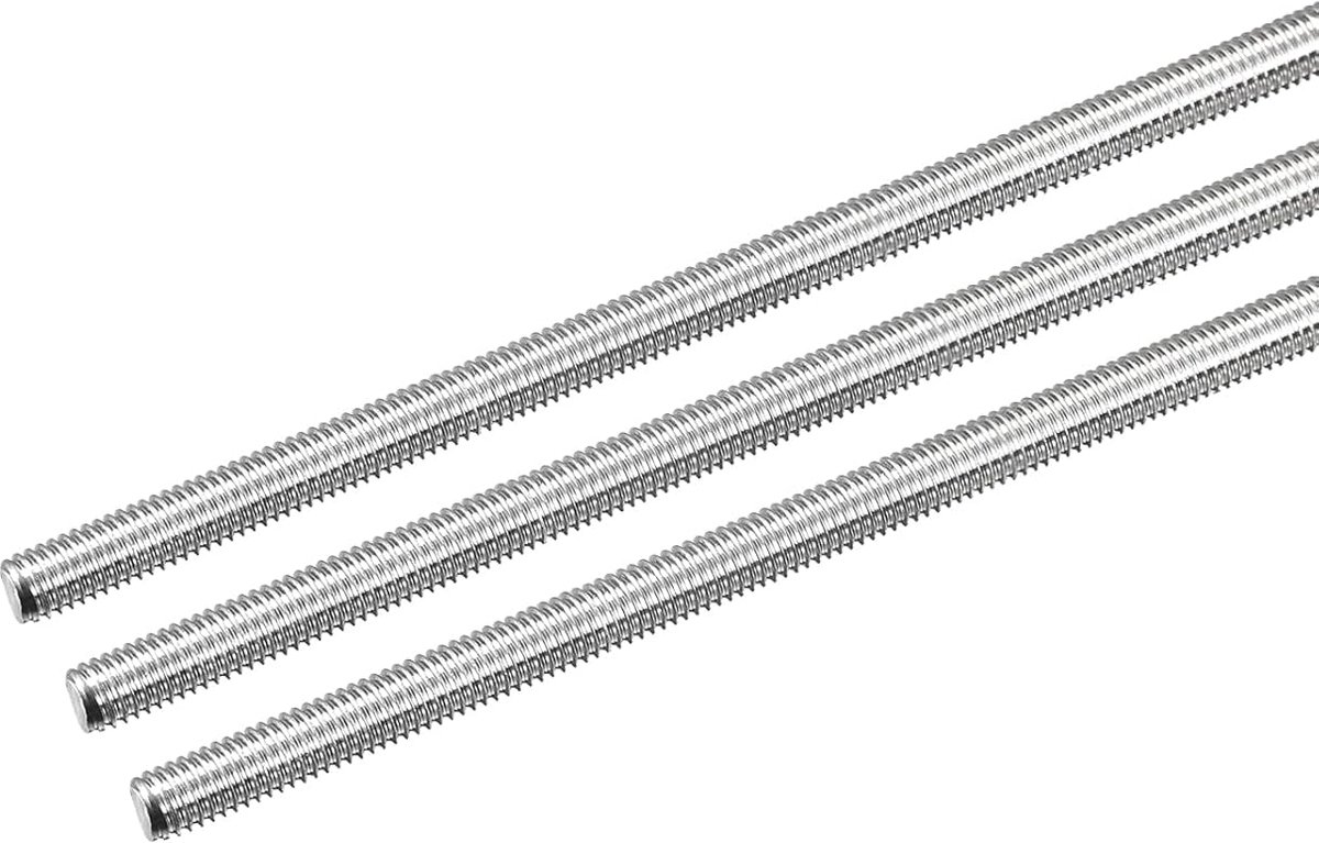 Volledige schroefdraadstang M5 x 350 mm draadstang 0,8 mm rechts draadstangen van roestvrij staal 304 stangenpennen 3 stuks