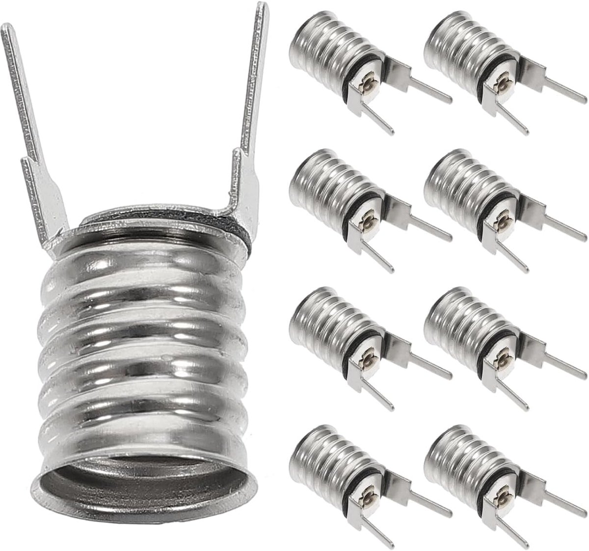E10 lampfitting: 10 stuks E10 lampvoet voor mini gloeilampfitting LED-lampen LED-lampen stopcontact