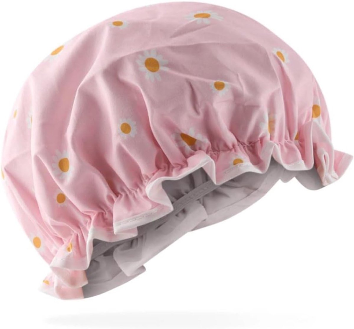 Douchcap - Dubbele laag - Waterdicht - Houdt haar droog - Bloemen print - SnelShoppen