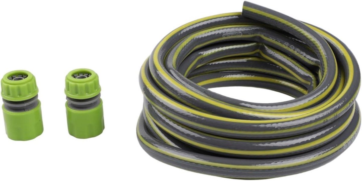 Tuinslang Verlenging - Slang Koppeling Set - Bewateren Tuin - Snelkoppeling Zonder Gereedschap - 5 meter - Groen