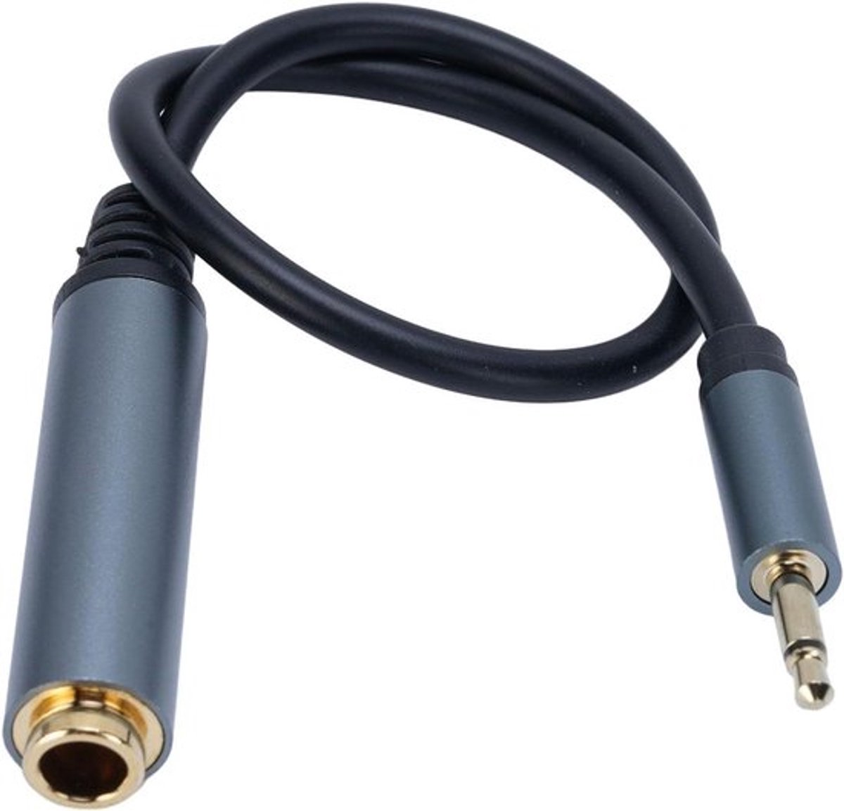 Adapter 635 mm naar 35 mm voor hoofdtelefoonverlengkabel - Vrouwelijk naar Mannelijk - Geschikt voor smartphones, tablets en microfoons