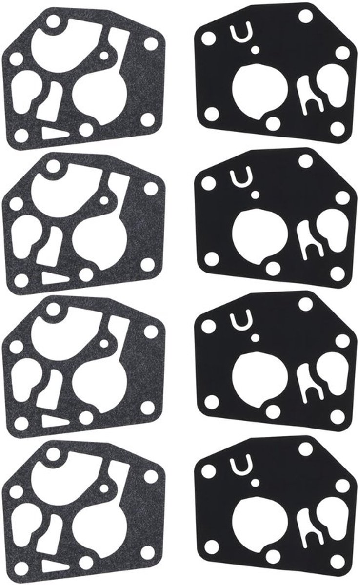 4 Sets Carburateur Diafragma Pakking Kit Grasmaaier Carburateur Reparatie Membrane Compatibel met Briggs & Stratton Motor 450 500 550 600 Series