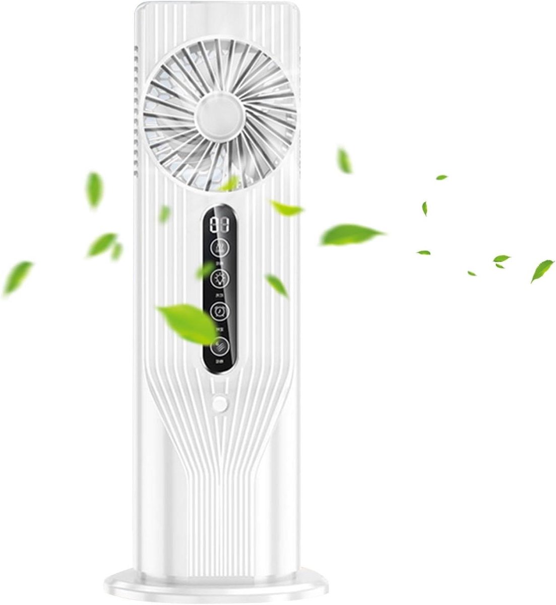 Luchtbevochtiger Ventilator - Stille Koeler Vernevelaar - Persoonlijke Koeling - 100ml Watertank - 15.5 cm - Wit
