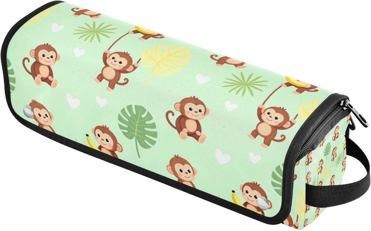 Haargereedschap Tas - Reistas Organizer - Styling Tools Opbergen - Met Hittebestendige Mat - 37 cm - Aap Bossen