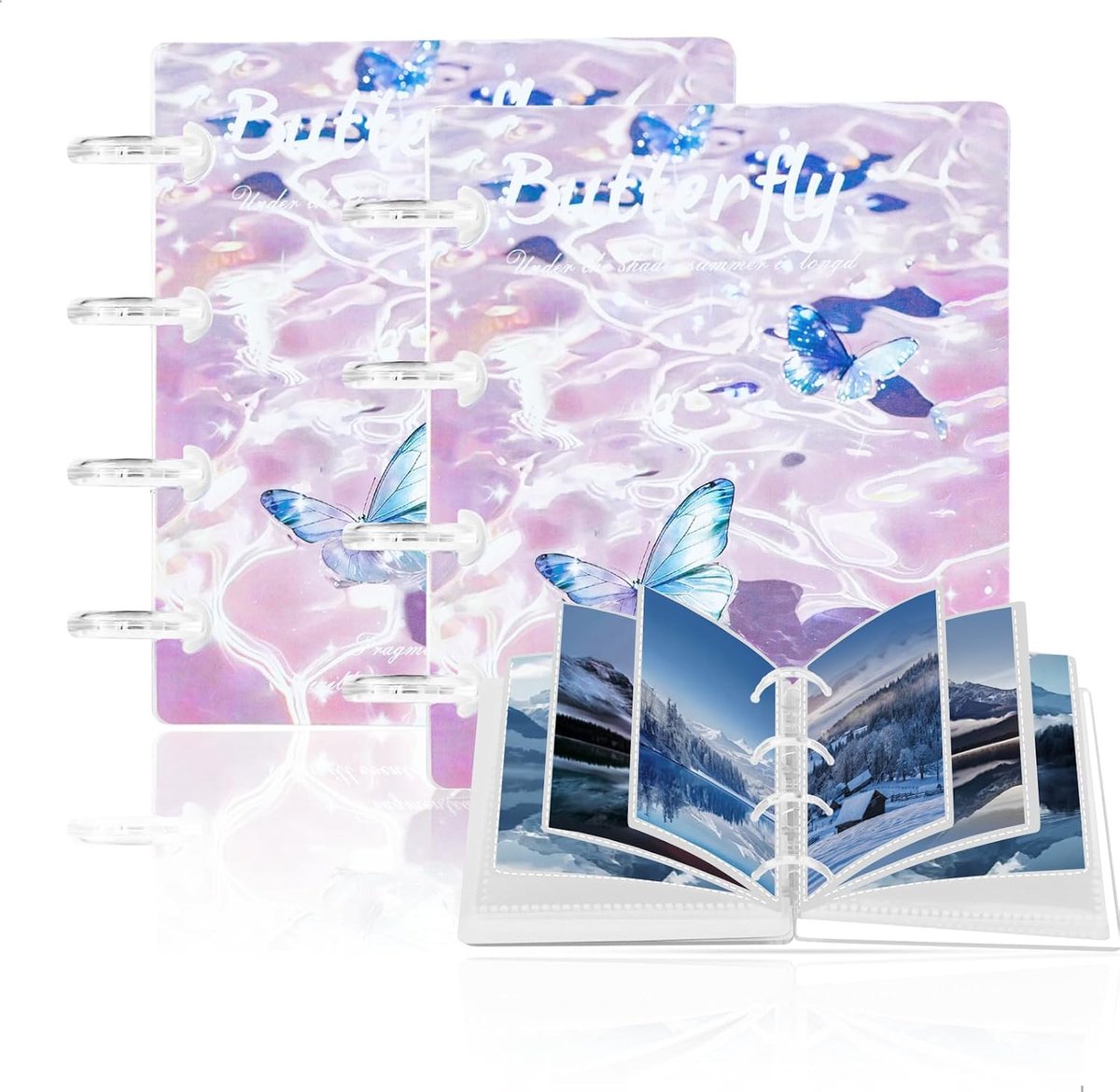 Card binder 7.5cm - acryl en PP - transparant ontwerp - perfect voor het organiseren van verzamelkaarten - ShopVlot