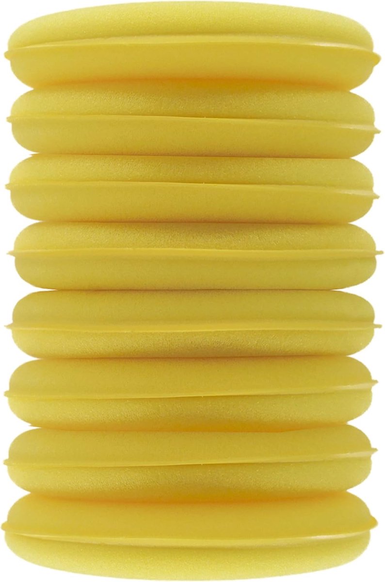 Applicator pad 11 cm - foam - geel - ideaal voor polijsten - ShopVlot