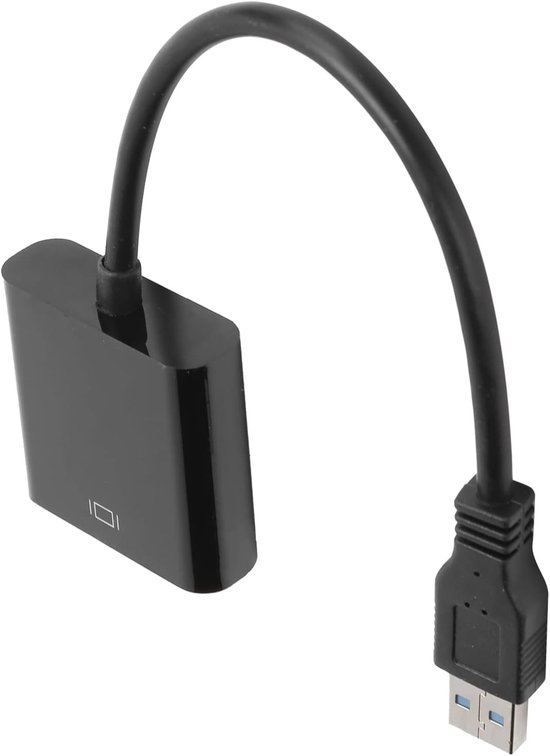 USB naar VGA Adapter - Converter Externe Display - Beeld Uitbreiden - Plug and Play - 5 Gbps - Zwart — afbeelding 4