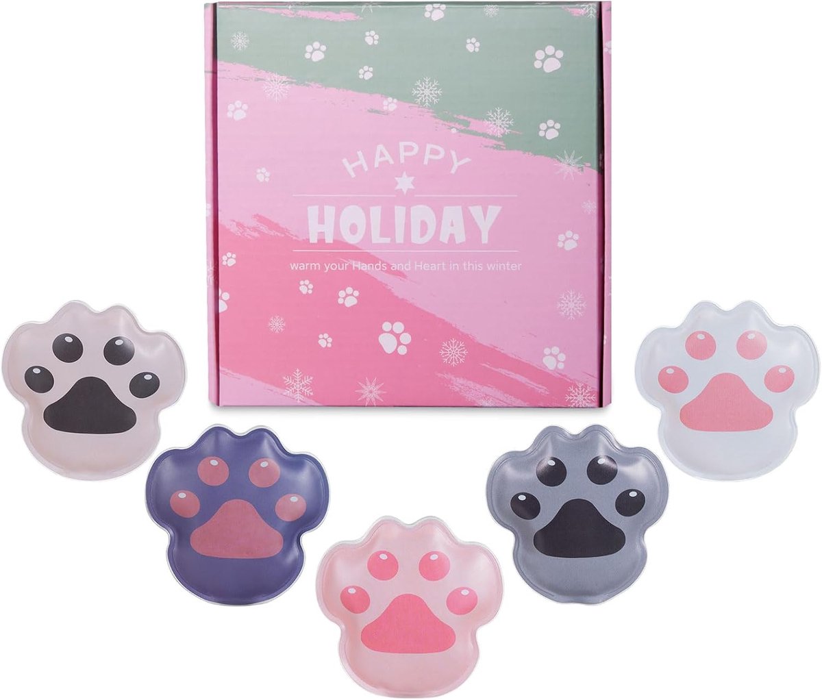 Herbruikbare handwarmers, 5 stuks, herbruikbare handwarmers, klik, onmiddellijke warmtezakwarmers, zakverwarmingskussens, wintercadeau voor kinderen, vrouwen, man