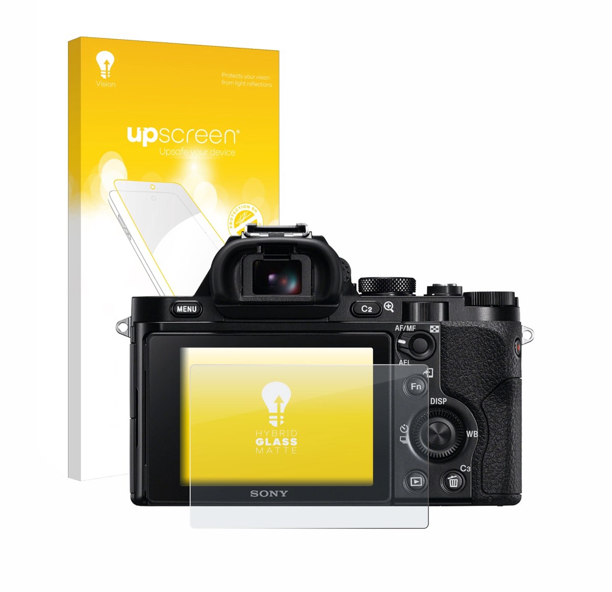 upscreen - Screenprotector voor Sony Alpha 7 (ILCE-7) - Folie Beschermfolie Beschermglas matte