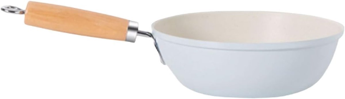 Koekenpan - Frituurpan Koekenpan - Koken in de Keuken - Gelijkmatige Warmtegeleiding - 20-26 cm - Blauw