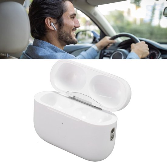 Oplaadcase voor Pro 1e & 2e Gen, 450mAh draadloze oplaadcase vervanging voor Pro 1e & 2e met Bluetooth-koppelingssynchronisatieknoppen, ontwerp met koordgat — afbeelding 3