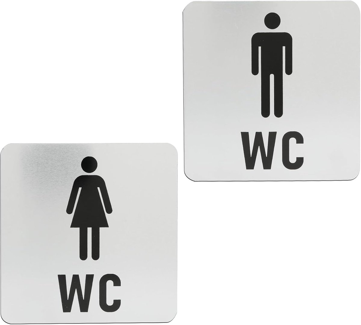 Toiletdeurplaten voor dames en heren