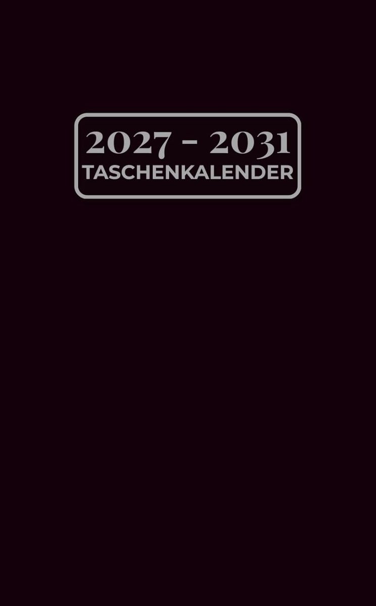 5-jahres Taschenplaner 2027-2031 - pocket formaat 10,8 x 17 cm - 60 maandkalenders - overzicht van feestdagen - ShopVlot