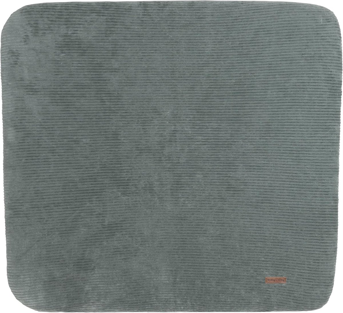 Verschoonmat cover 75x85 cm - Zee groen ribcord - Zacht en comfortabel - Geschikt voor Duitse verschoonmatten - ShopVlot