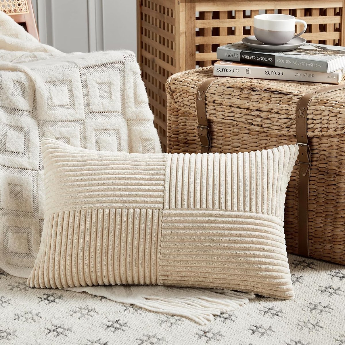 Kussenhoezen 40 x 60 cm - Corduroy Velvet - Modern en Zacht - Perfect voor de Bank - ShopVlot