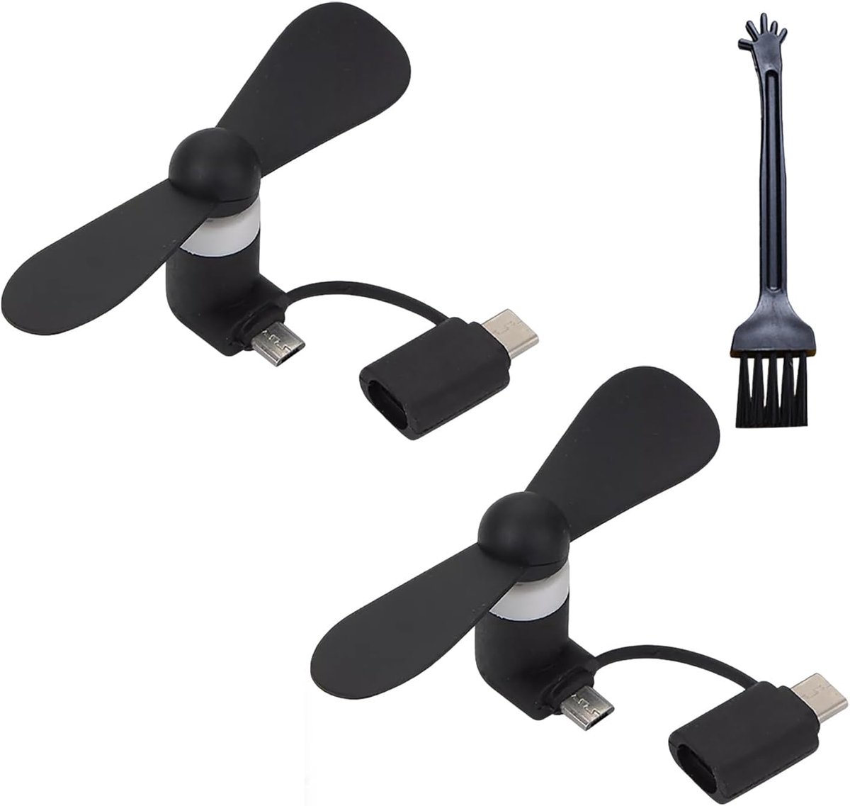 Mobiele telefoonventilator - Mini USB ventilator - Draagbaar en stil - Ideaal voor warme dagen - ShopVlot