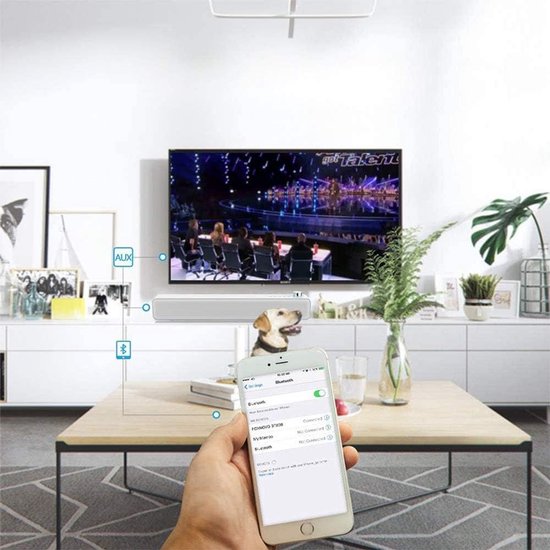 Mini Soundbar - Bluetooth Speaker - Films Muziek Games - Compact Onder Monitor - 45 cm - Zwart van MINI — afbeelding 2