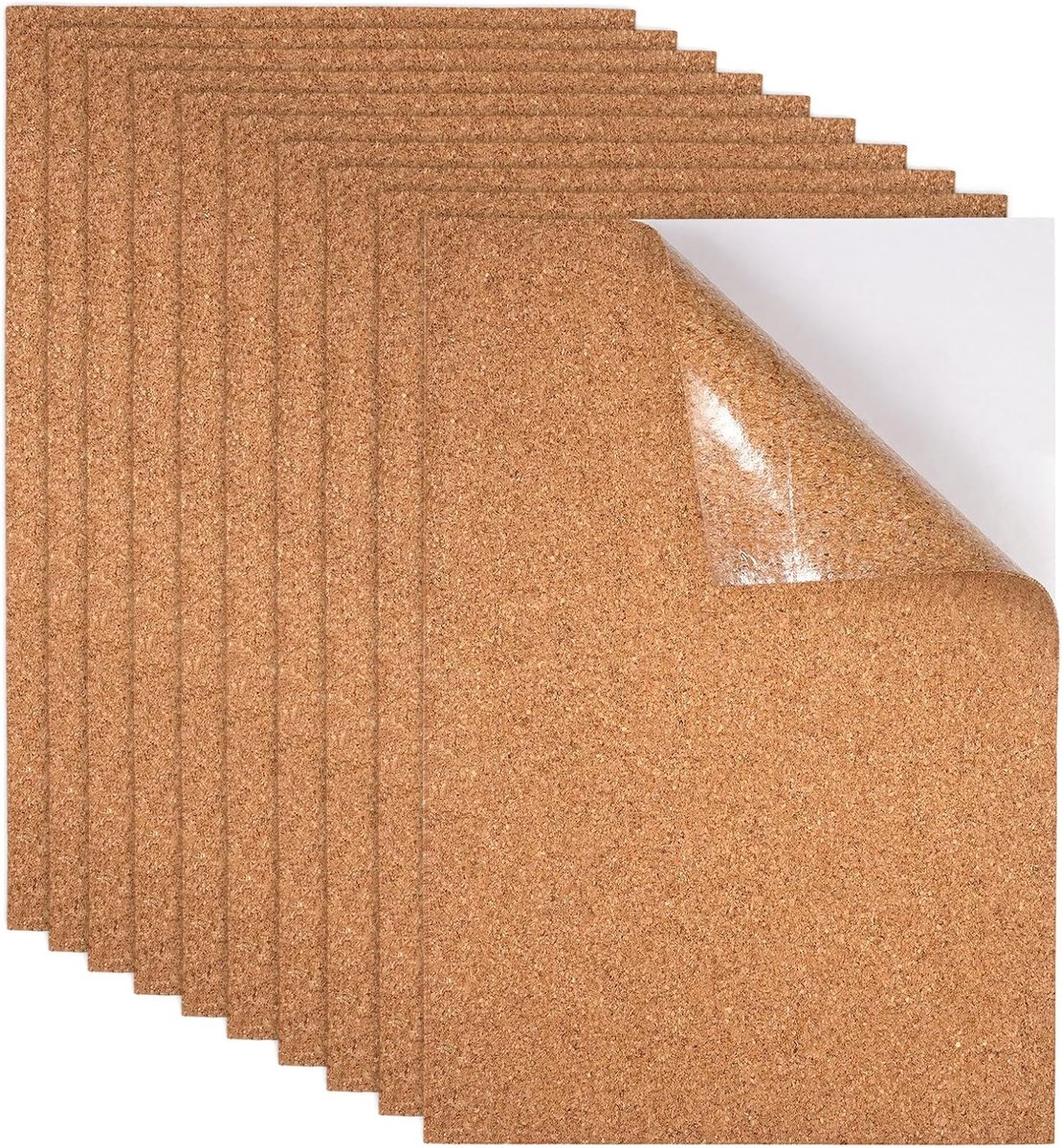 Zelfklevende kurkplaten 30 x 20 cm - 1 mm dik - premium kurk - ideaal voor wanddecoratie - SnelShoppen