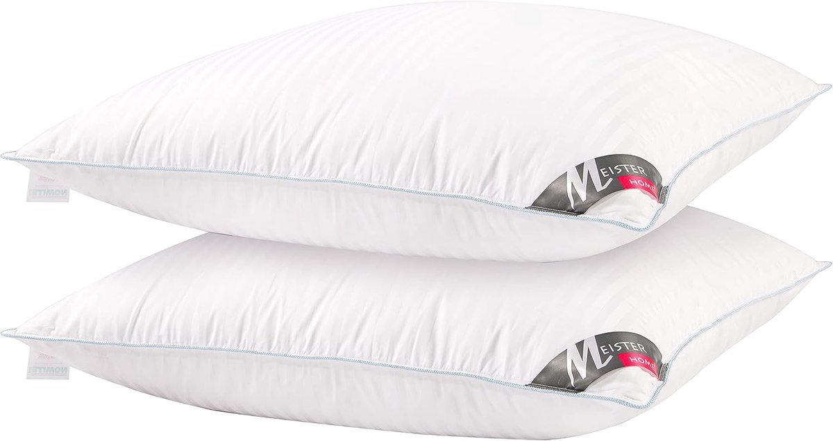 Down kussen 80 x 80 cm - 50% dons 50% veren - Premium kwaliteit - Heerlijk comfortabel slapen - ShopVlot