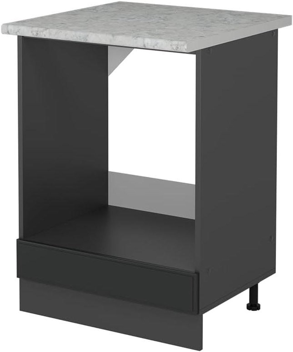 Oven Inbouwkast - Keukenkast Hout - Keuken Organisatie - Modulair Ontwerp - 60 cm Breed - Antraciet