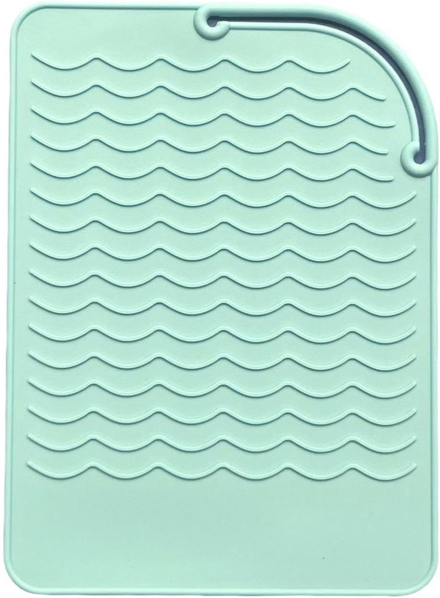 Hittebestendige Mat - Styling Mat Beschermer - Oppervlakken Beschermen - Hittebestendig tot 200°C - 21.7 x 15.6 cm - Groen