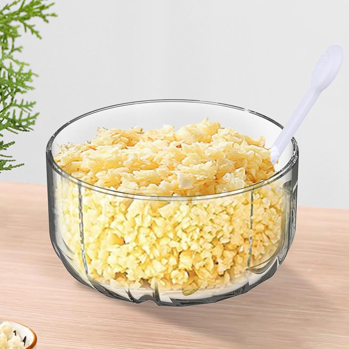 Elektrische Mini Chopper - Keukenmachine Knoflookmolen - Fijnmaken Ingrediënten - Draadloos en Draagbaar - 350 ml - Wit